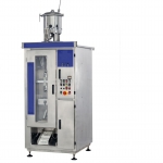 Plastic pouch filling machine